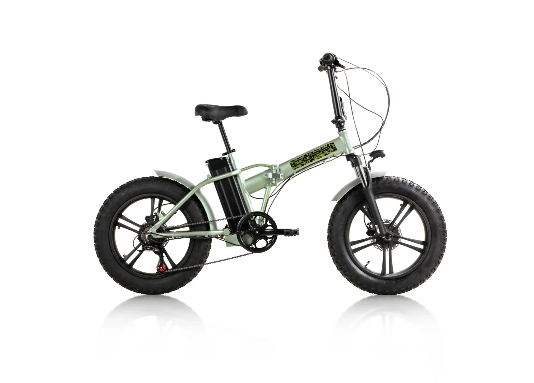 bici-elettrica-per-citta-e-strade-bianche-etna-fatbike-verde